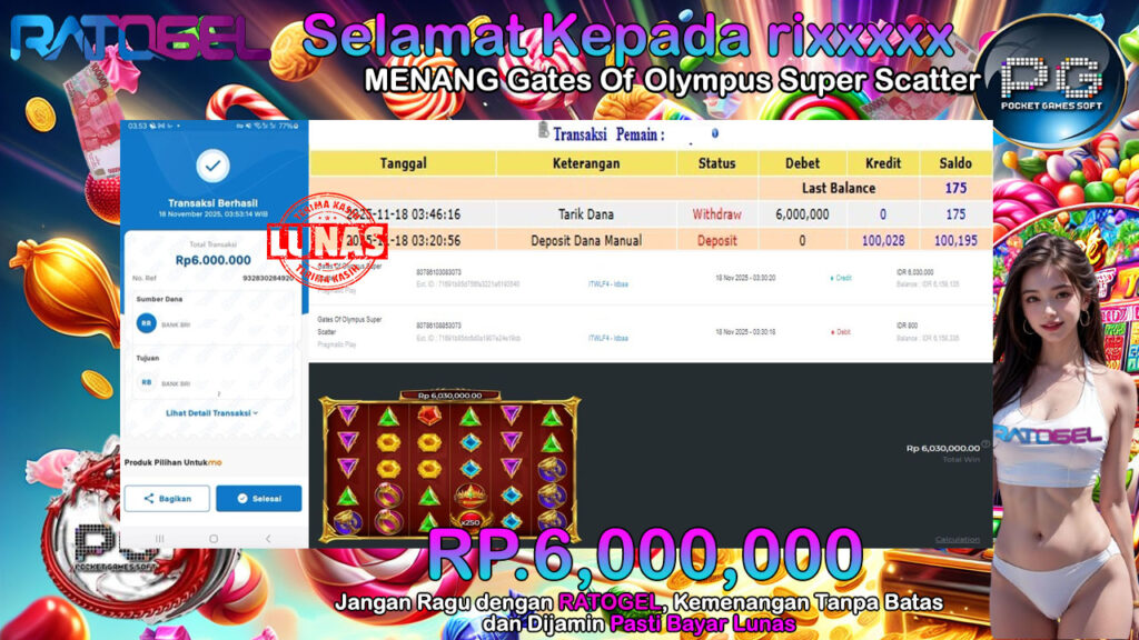 BUKTI JACKPOT GATES OF OLYMPUS SUPER SCATER TERPERCAYA DI INDONESIA TGL 18-11-2025